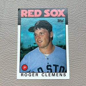 Roger Clemens Baseball Card 1986